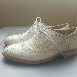 Brand new white oxfords